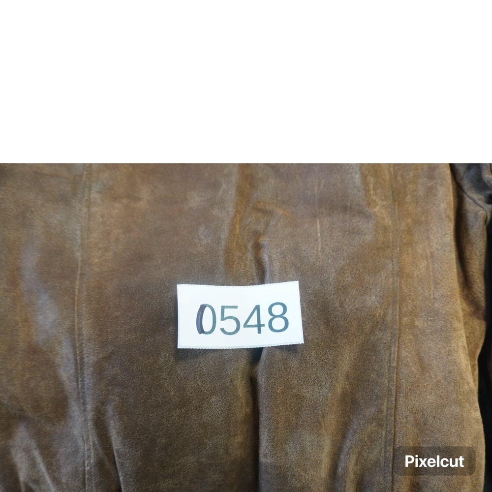 Flavor Leather Motorcycle Jacket Men Small Brown Lined Multipocket Biker Winter - Picture 11 of 11